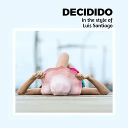 Cover art for Decidido - Luis Santiago karaoke version