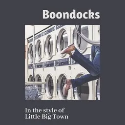 Cover art for Boondocks - Little Big Town karaoke version