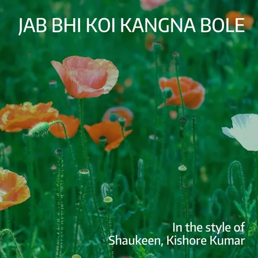 Karaoke Jab Bhi Koi Kangna Bole by Kishore Kumar, Shaukeen — sing along with lyrics on Singa