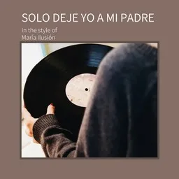 Cover art for Solo Deje Yo A Mi Padre - María Ilusión karaoke version