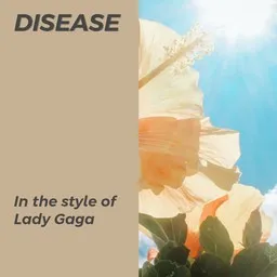 Cover art for Disease - Lady Gaga karaoke version