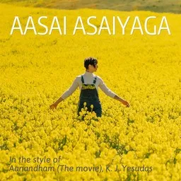 Cover art for Aasai Asaiyaga - Aanandham (The Movie),K. J. Yesudas karaoke version