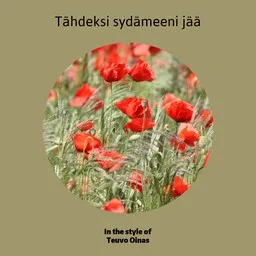 Karaokekappaleen Tähdeksi sydämeeni jää - Teuvo Oinas kansikuva
