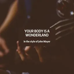 Cover art for Your Body Is a Wonderland - John Mayer karaoke version