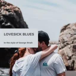 Cover art for Lovesick Blues - George Strait karaoke version