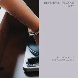 Titelbild für Beautiful People Say - David Guetta,Sia Karaoke-Version