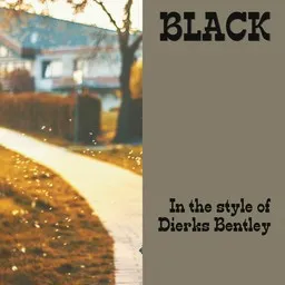 Cover art for Black - Dierks Bentley karaoke version