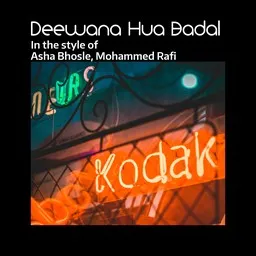 Omslagsbild för Deewana Hua Badal - Asha Bhosle,Mohammed Rafi karaokeversion