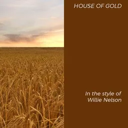 Cover art for House of Gold - Willie Nelson karaoke version