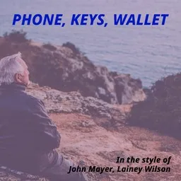 Cover art for Phone, Keys, Wallet - John Mayer,Lainey Wilson karaoke version