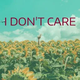 Cover art for I don't care - Hoshimachi Suisei (星街すいせい),Kanaria karaoke version