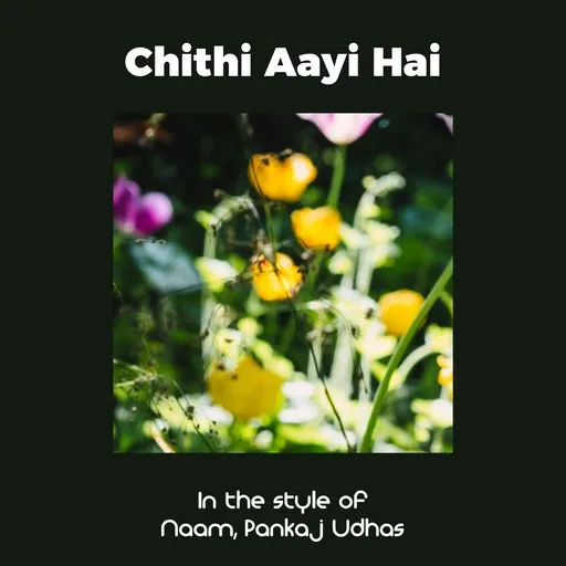 Karaoke Chithi Aayi Hai av Naam, Pankaj Udhas — sjung med på texten på Singa