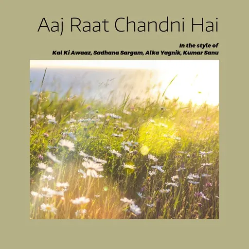 Karaoke Aaj Raat Chandni Hai av Alka Yagnik, Kal Ki Awaaz, Kumar Sanu, Sadhana Sargam — sjung med på texten på Singa