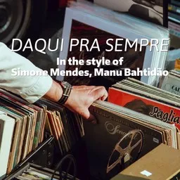 Cover art for Daqui pra Sempre - Manu Bahtidão,Simone Mendes karaoke version