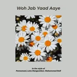 Cover art for Woh Jab Yaad Aaye - Lata Mangeshkar,Mohammed Rafi,Parasmani karaoke version