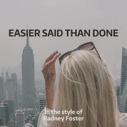 Titelbild für Easier Said Than Done - Radney Foster Karaoke-Version