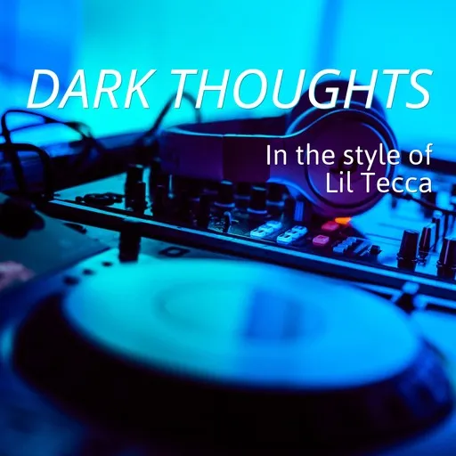 Karaoke Dark Thoughts av Lil Tecca — sjung med på texten på Singa