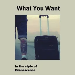 Cover art for What You Want - Evanescence karaoke version