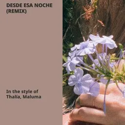 Cover art for Desde Esa Noche (Remix) - Maluma,Thalía karaoke version