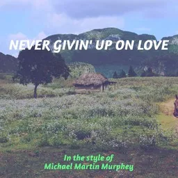 Omslagsbild för Never Givin' Up On Love - Michael Martin Murphey karaokeversion