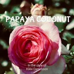 Cover art for Papaya Coconut - Kikki Danielsson karaoke version