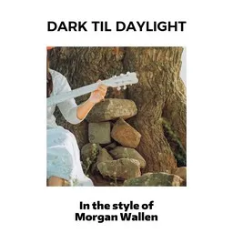 Cover art for Dark Til Daylight - Morgan Wallen karaoke version