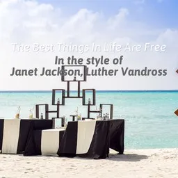 Karaokekappaleen The Best Things In Life Are Free - Janet Jackson,Luther Vandross kansikuva