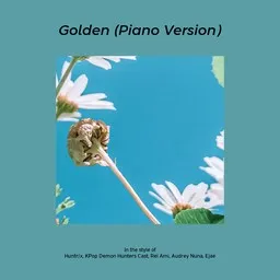 Omslagsbild för Golden (Piano Version) - Audrey Nuna,Ejae,Huntr/x,KPop Demon Hunters Cast,Rei Ami karaokeversion