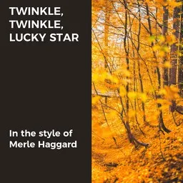 Karaokekappaleen Twinkle, Twinkle, Lucky Star - Merle Haggard kansikuva