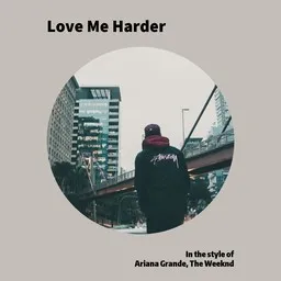 Cover art for Love Me Harder - Ariana Grande,The Weeknd karaoke version