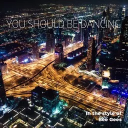 Cover art for You Should Be Dancing - Bee Gees karaoke version