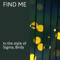 Cover art for Find Me - Birdy,Sigma karaoke version