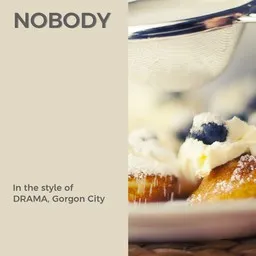 Cover art for Nobody - DRAMA,Gorgon City karaoke version