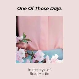 Cover art for One Of Those Days - Brad Martin karaoke version