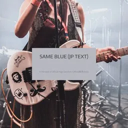 Titelbild für Same Blue (JP text) - Official Hige Dandism (Official髭男dism) Karaoke-Version