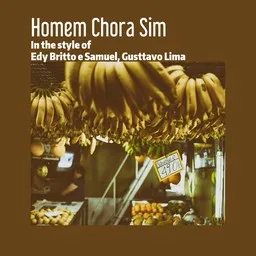 Cover art for Homem Chora Sim - Edy Britto e Samuel,Gusttavo Lima karaoke version