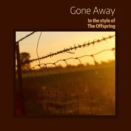 Karaokekappaleen Gone Away - The Offspring kansikuva