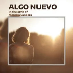 Cover art for Algo Nuevo - Marcela Gandara karaoke version
