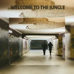 Karaokekappaleen Welcome To the Jungle - Guns N' Roses kansikuva