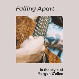 Cover art for Falling Apart - Morgan Wallen karaoke version