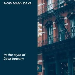Cover art for How Many Days - Jack Ingram karaoke version