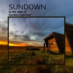 Cover art for Sundown - Gordon Lightfoot karaoke version