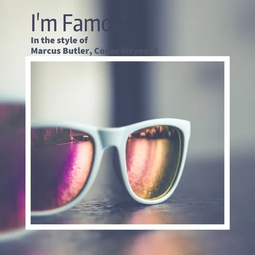 Karaoke I'm Famous by Conor Maynard, Marcus Butler — sing along with lyrics on Singa