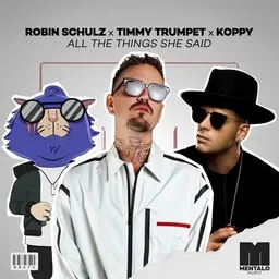 Titelbild für All the Things She Said - Koppy,Robin Schulz,Timmy Trumpet Karaoke-Version