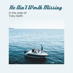 Cover art for He Ain't Worth Missing - Toby Keith karaoke version