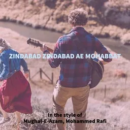 Omslagsbild för Zindabad Zindabad Ae Mohabbat - Mohammed Rafi,Mughal-E-Azam karaokeversion