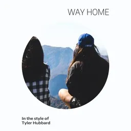 Cover art for Way Home - Tyler Hubbard karaoke version