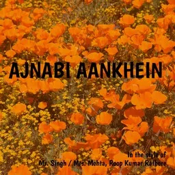 Titelbild für Ajnabi Aankhein - Mr. Singh / Mrs. Mehta,Roop Kumar Rathore Karaoke-Version