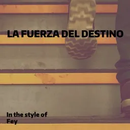 Cover art for La Fuerza Del Destino - Fey karaoke version