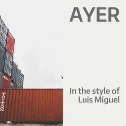 Cover art for Ayer - Luis Miguel karaoke version